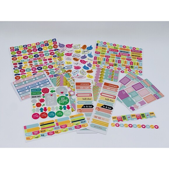 Planner Stickers Lot - New Used - Happy Planner - Junk Journal - Be Your Own - Picture 5 of 7